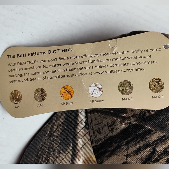 Cap America Camo Hunting Hat Cap Men's One Size Tan/Brown - Picture 9 of 9